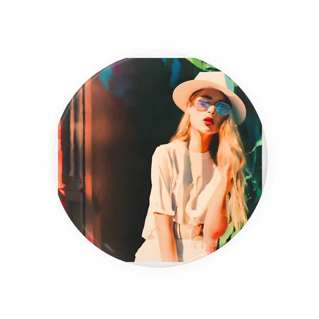 halpeeのgirl１ Tin Badge