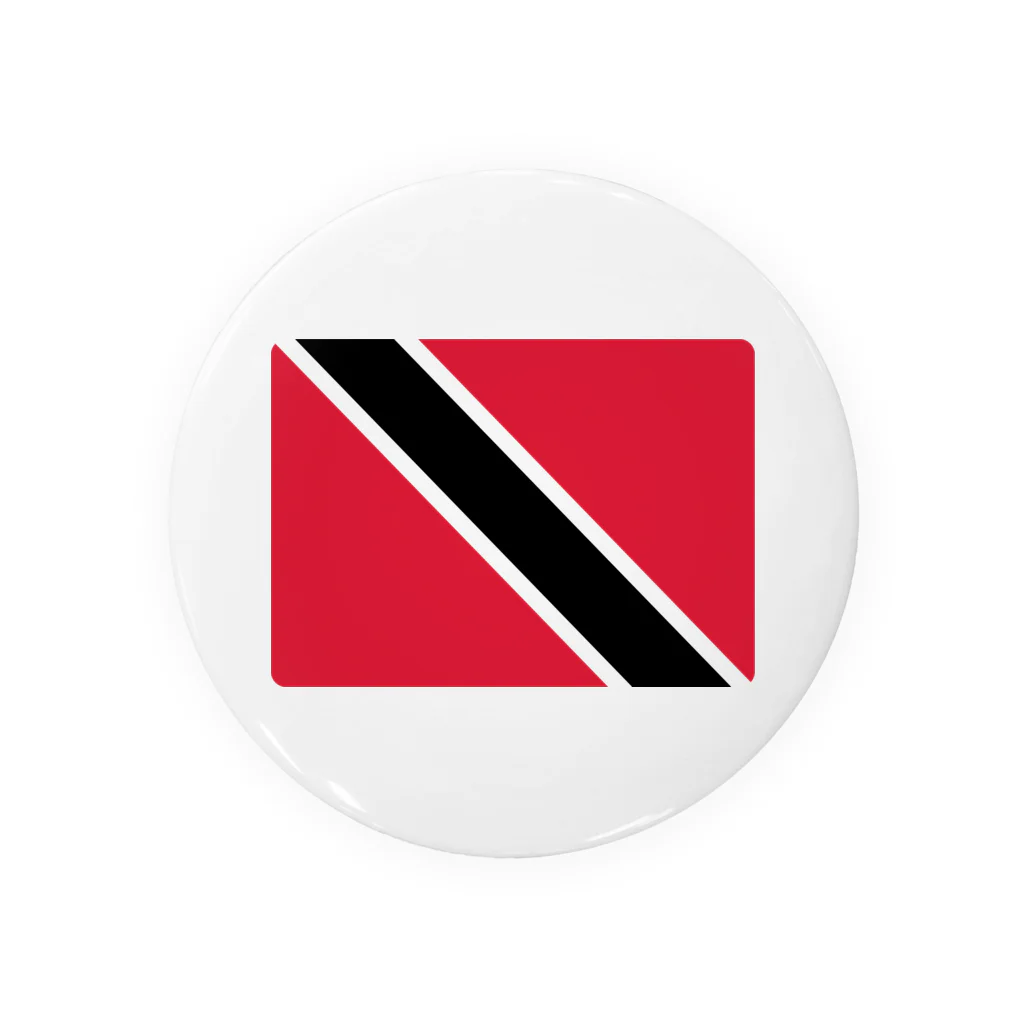 お絵かき屋さんのトリニダード・トバゴの国旗 Tin Badge