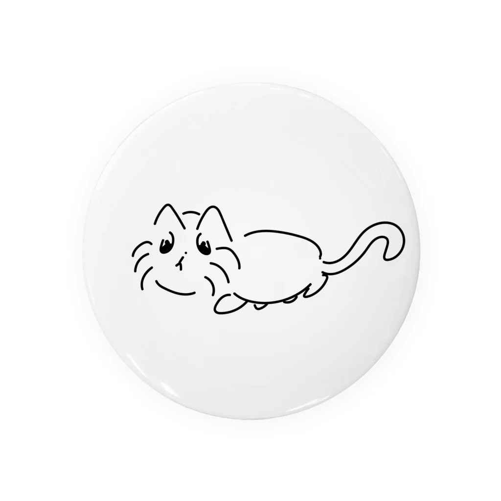 文才のねこ Tin Badge