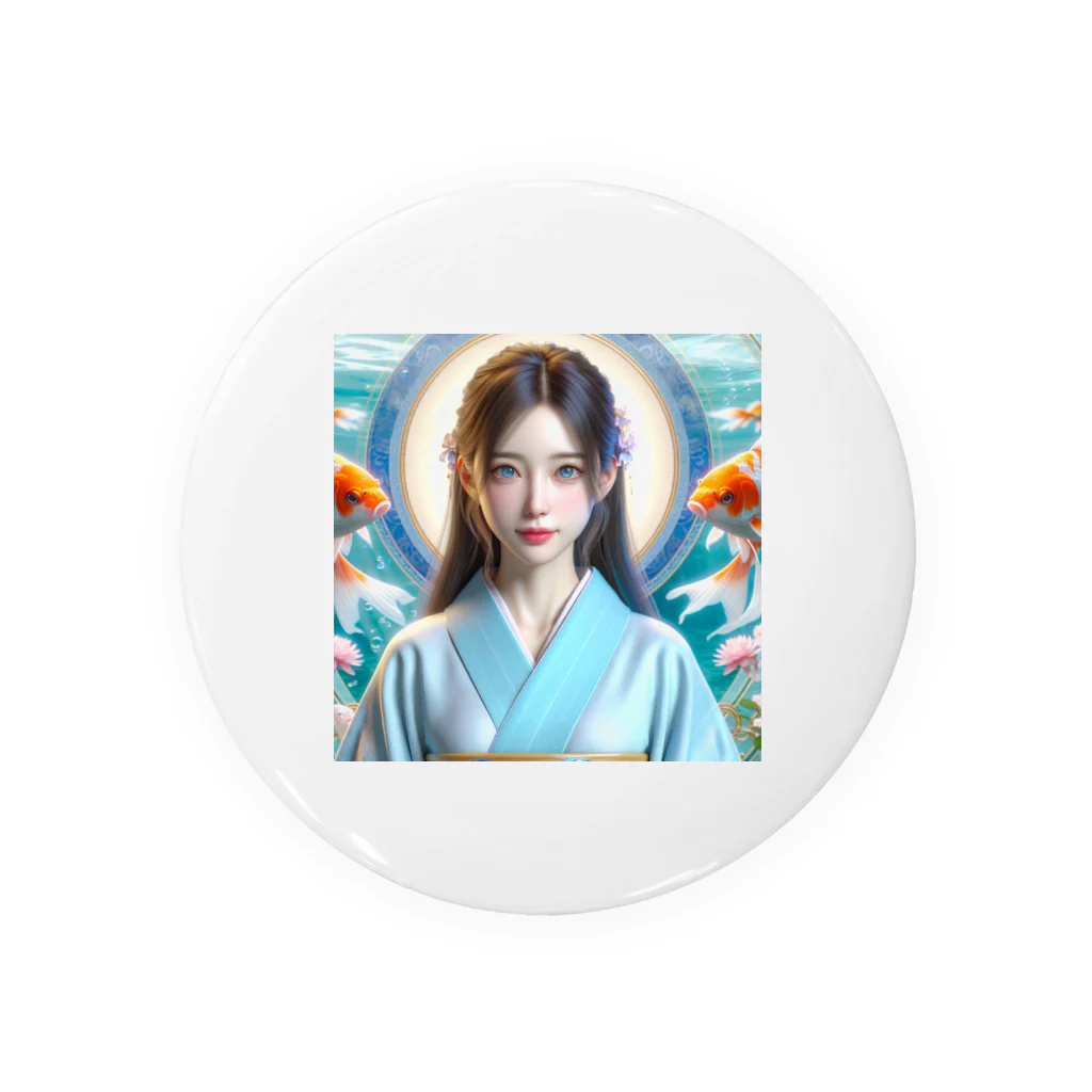 金富魚繁神社の巫女さん① Tin Badge