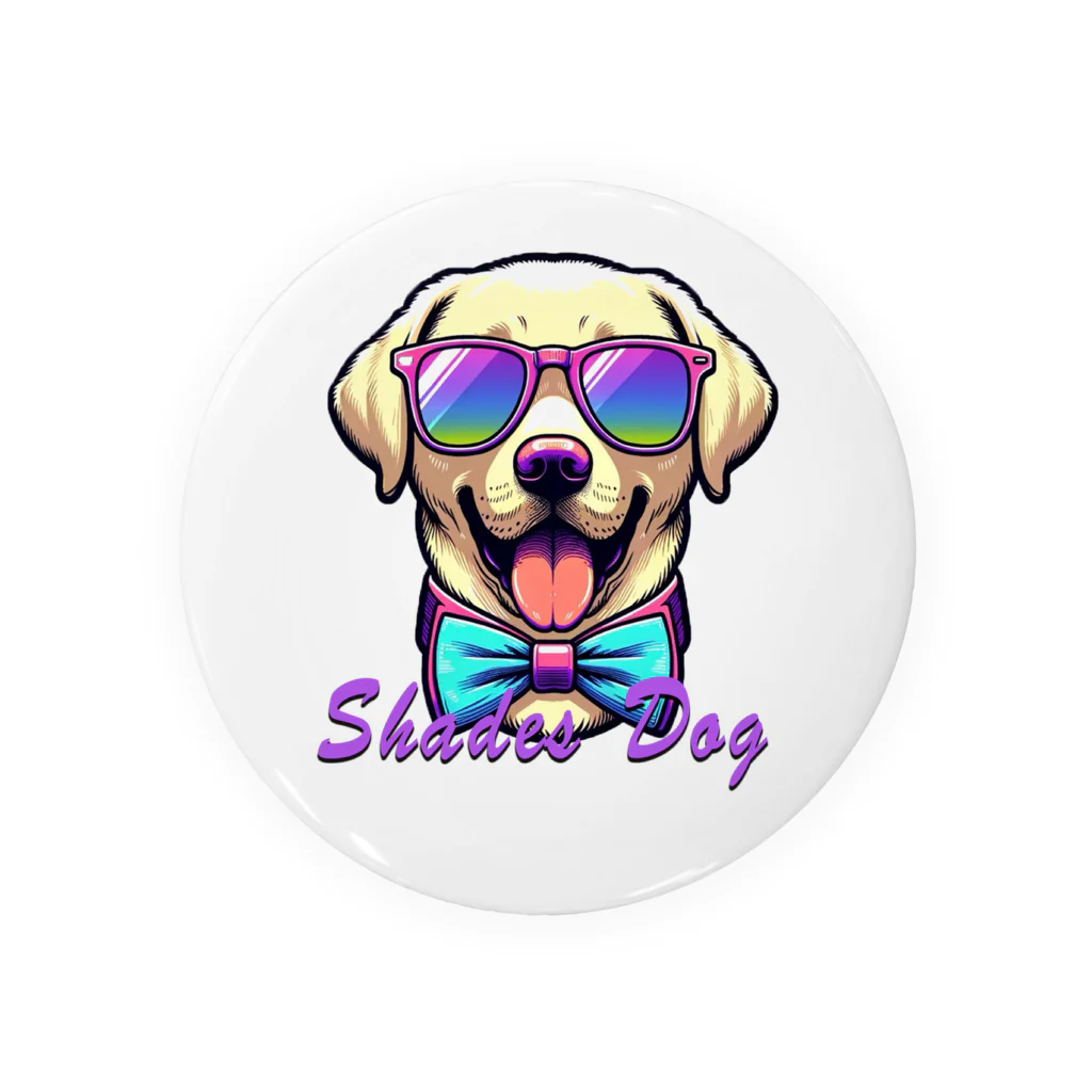 Shades DOGのラブラドールレトリーバー（A） Tin Badge