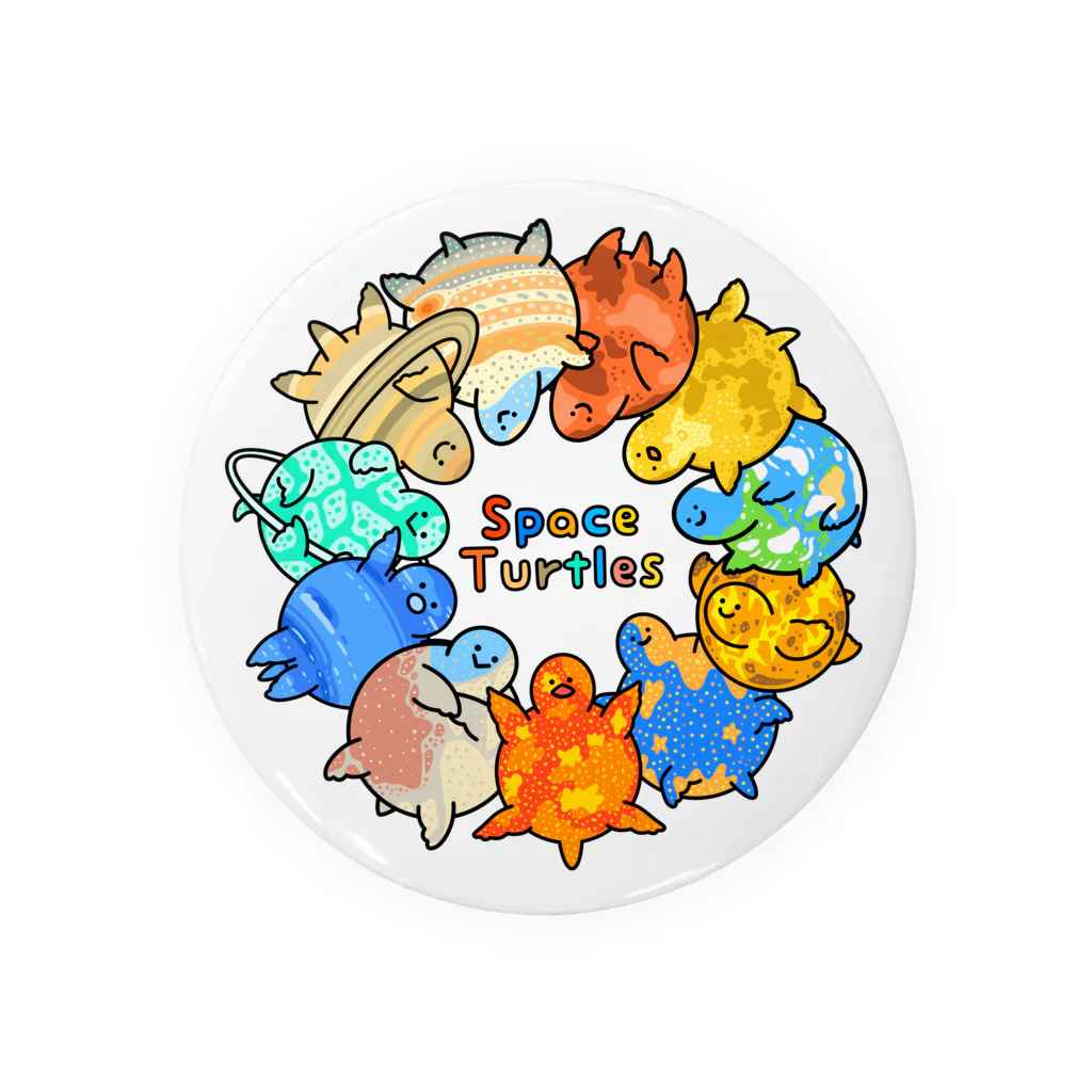 ICHINOのSpace Turtles Tin Badge