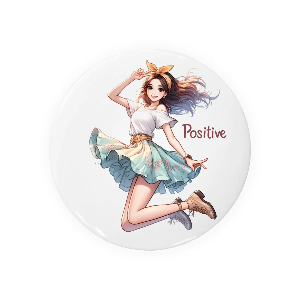 riopara0777のPOSITIVE GIRL 缶バッジ