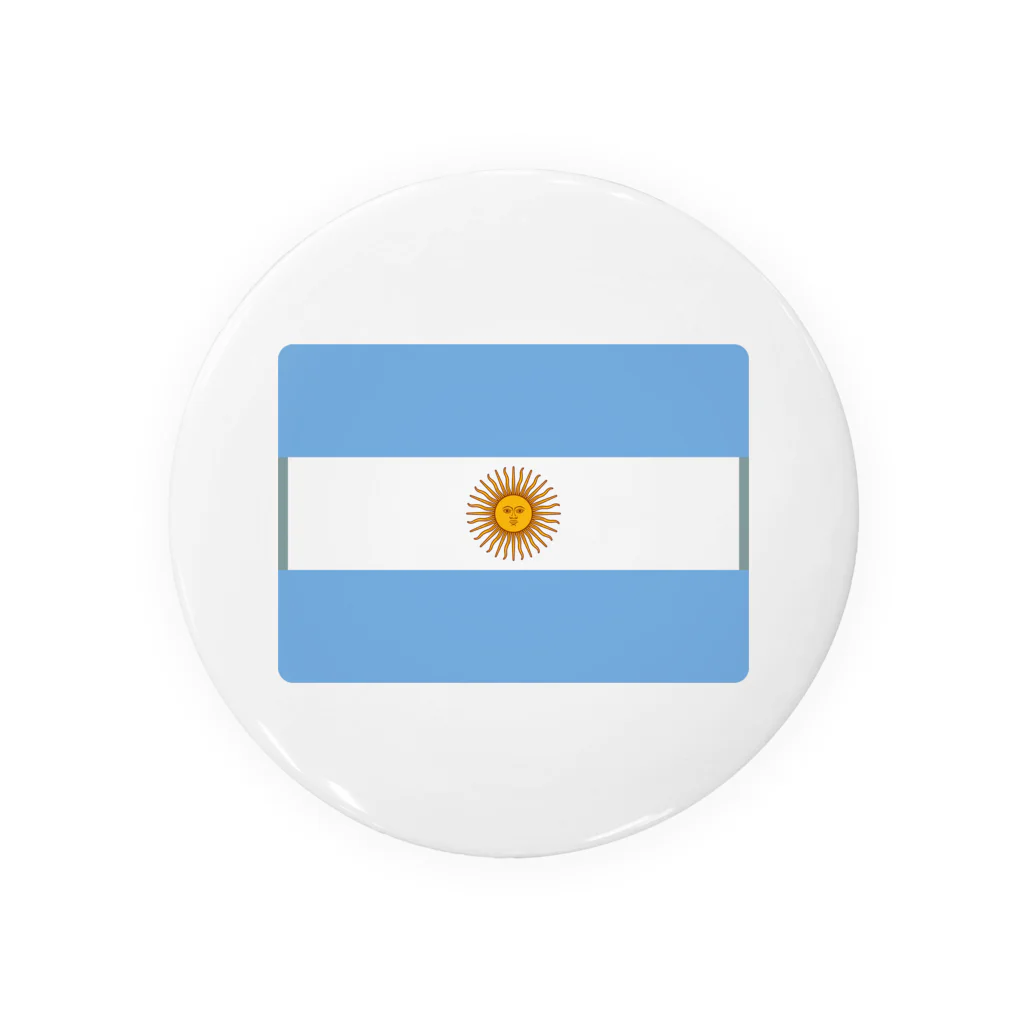 お絵かき屋さんのアルゼンチンの国旗 Tin Badge