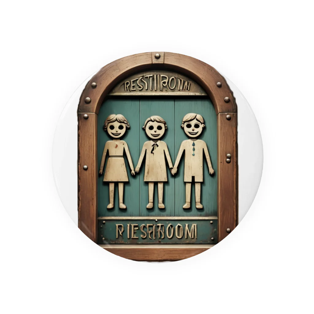 AI妖怪大図鑑のトイレマーク妖怪　ドレダーズ Tin Badge