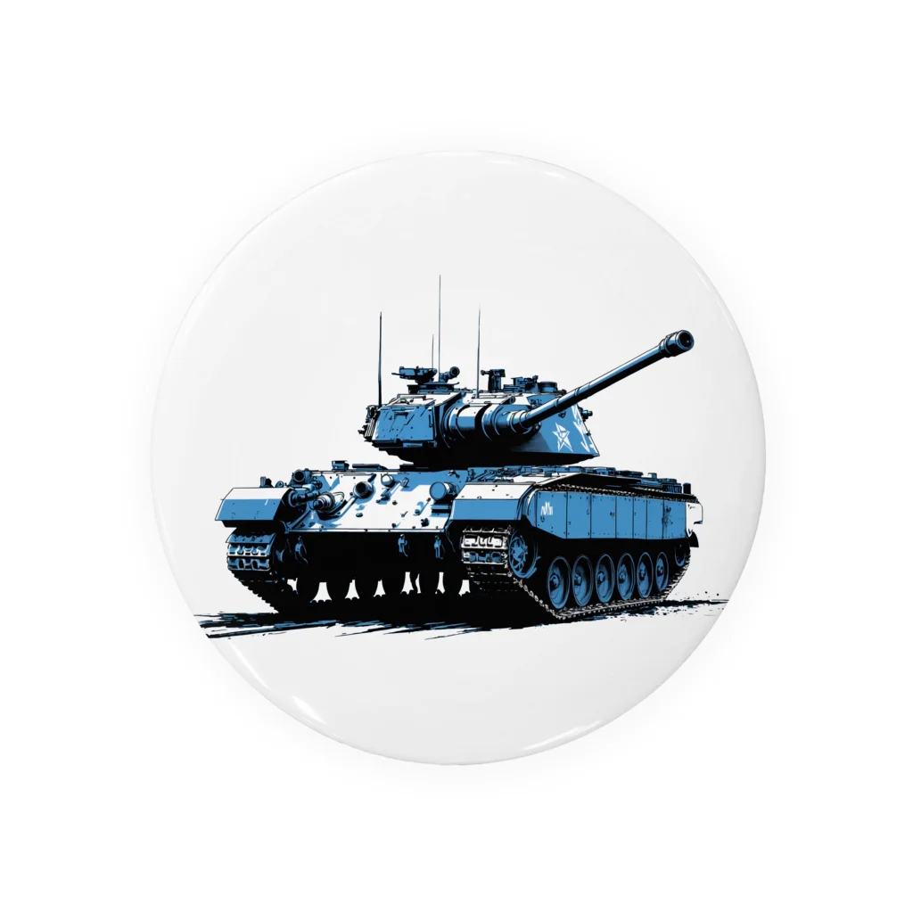 mochikun7の戦車イラスト01 Tin Badge