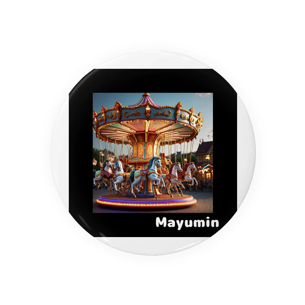 mayumin-1234のメリーゴーランド Tin Badge