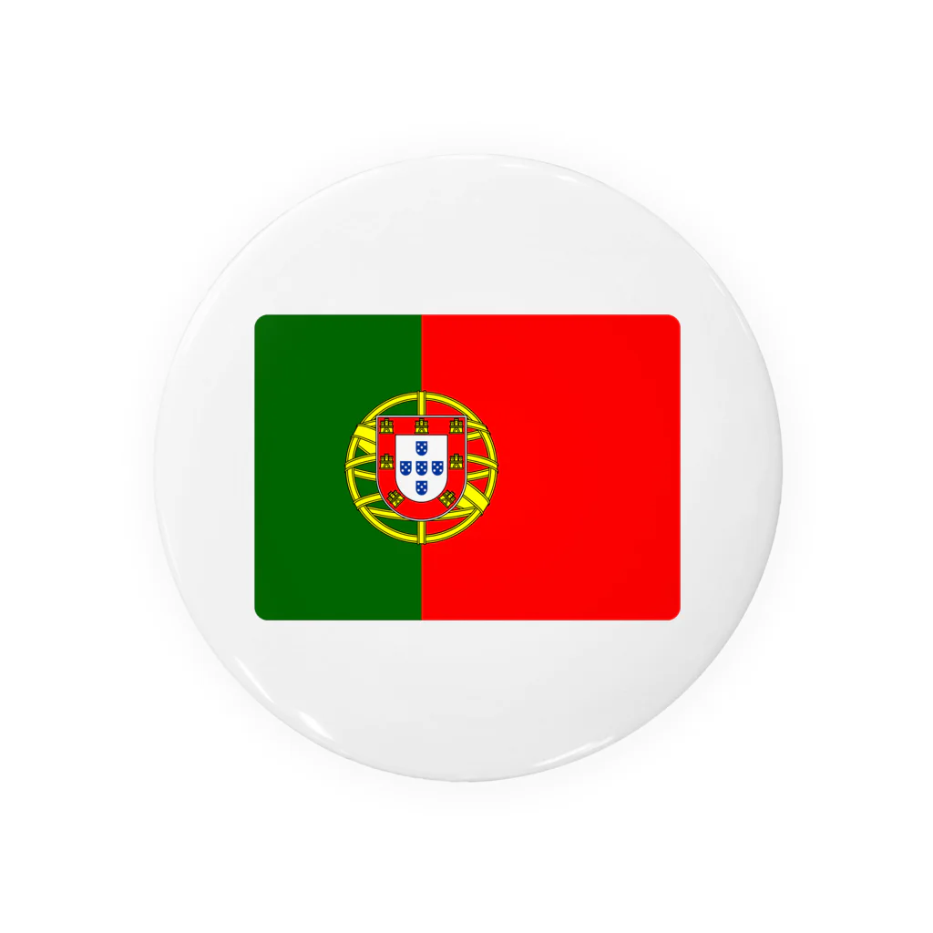 お絵かき屋さんのポルトガルの国旗 Tin Badge
