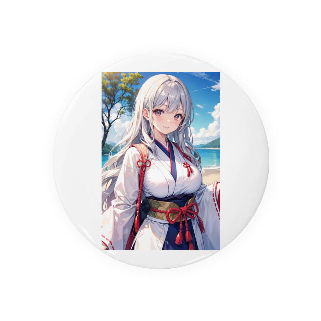 巫女スタぐらむの母性溢れる巫女 Tin Badge