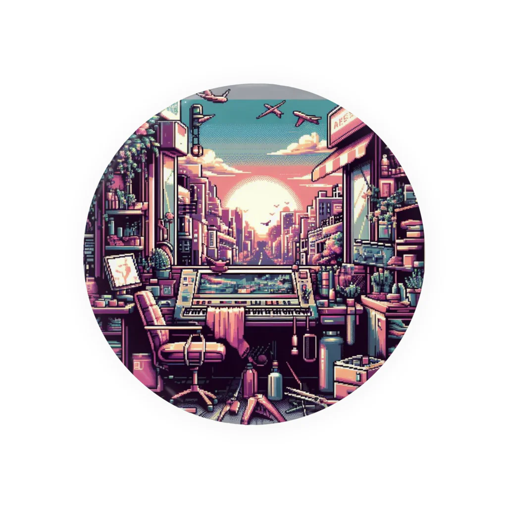 ドット屋のドット絵 新しい世界 Tin Badge