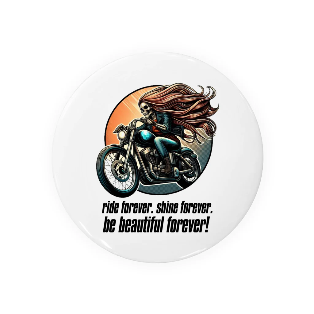 shime_savaのride forever. shine forever. be beautiful forever! Tin Badge