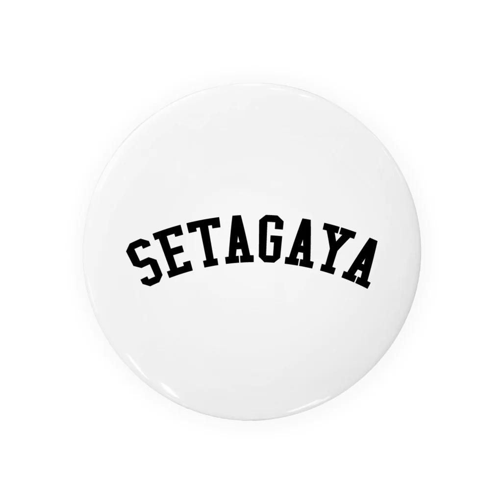 せたが屋さんの世田谷Tシャツ　ブラックロゴ(setagaya item) 缶バッジ