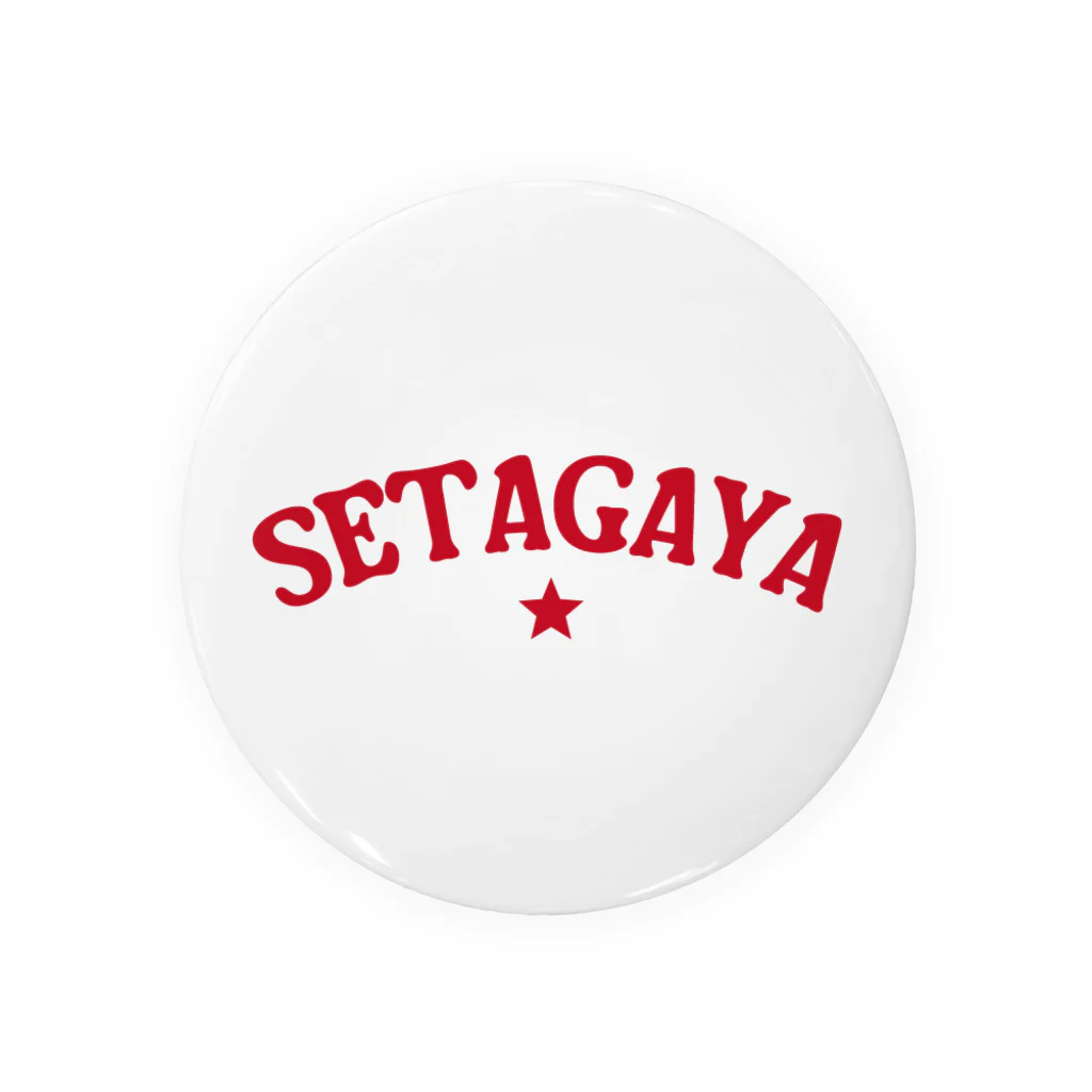 せたが屋さんの世田谷グッズ　レッドロゴ（setagaya item） Tin Badge