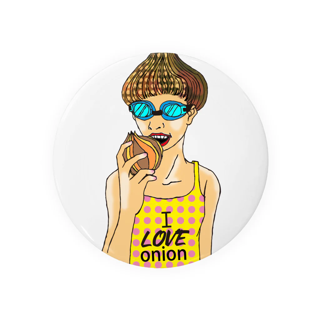 dot.dot.monsterのlove onion Tin Badge