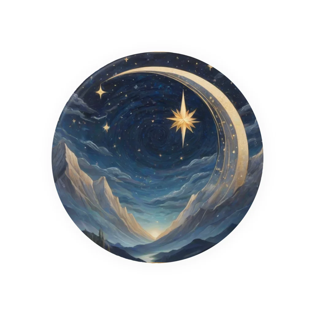 chibi_hikariのStarry Serenity Moonlight Tin Badge