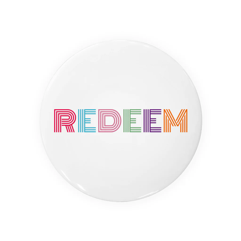 REDEEMのREDEEMレインボー 缶バッジ