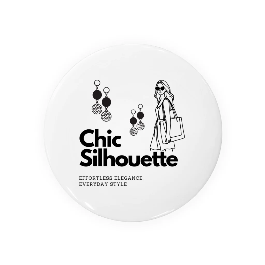 CHIBE86のChic Silhouette Tin Badge