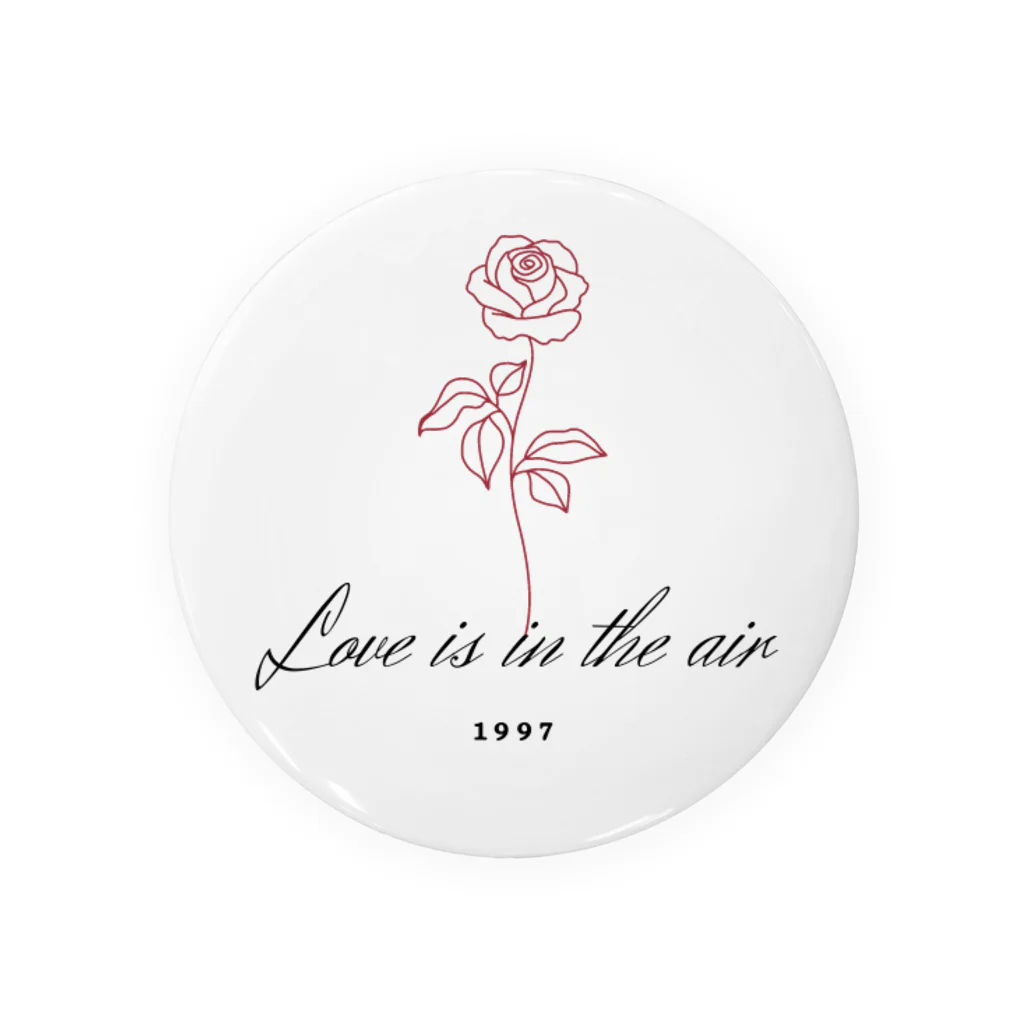 りなりのLove is in the air（バラ） Tin Badge