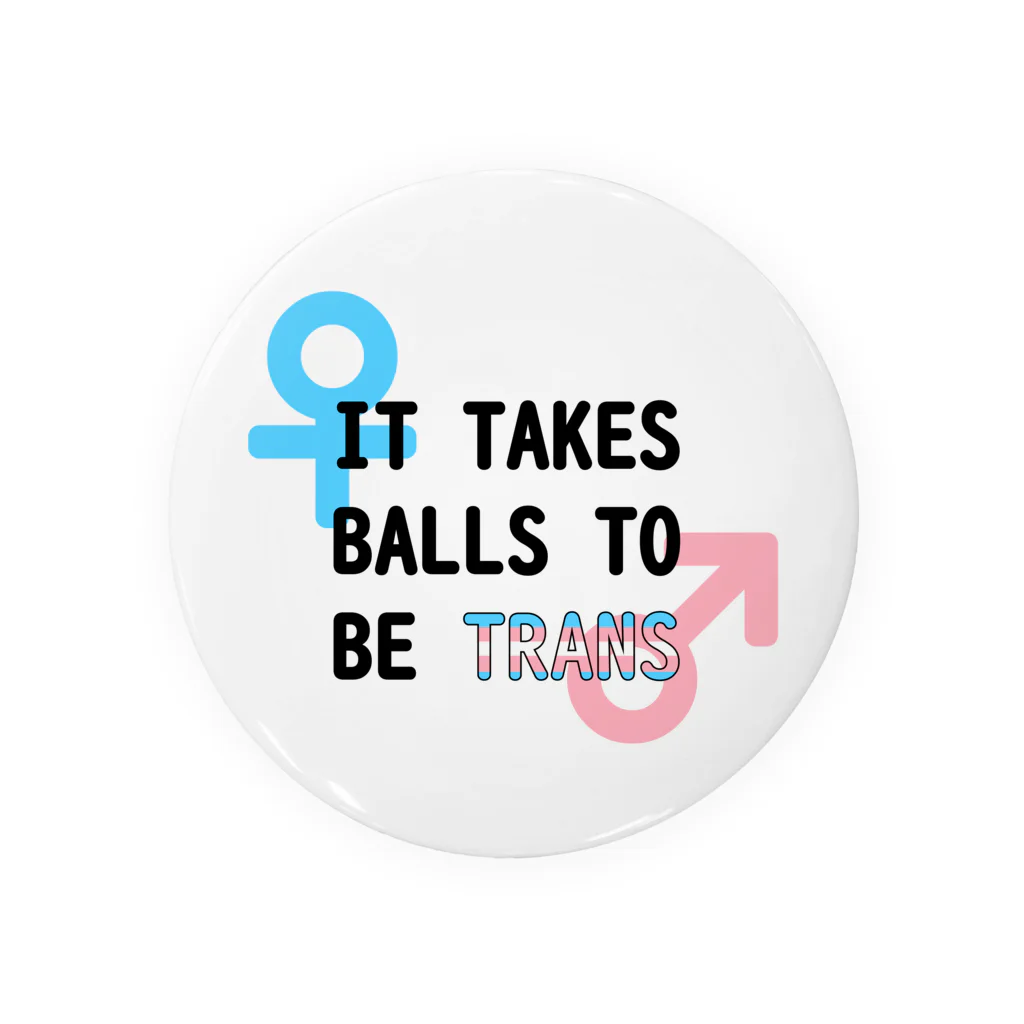 Café Roseraieの「It Takes Balls to be Trans」 Tin Badge