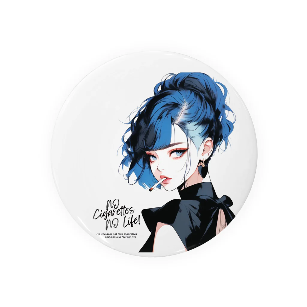 KUSUZINIA'S SHOPのSmoking Lady (Ver.2) Tin Badge