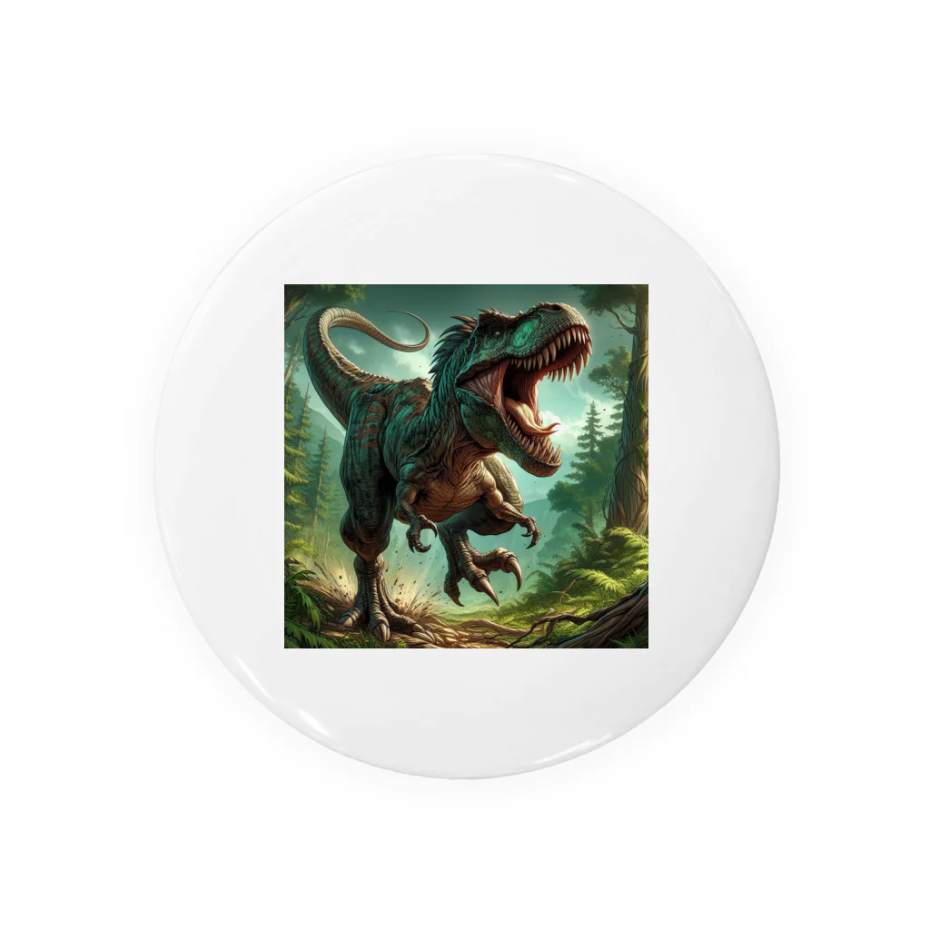 dinosaur_brothersのりあるティラノ② Tin Badge