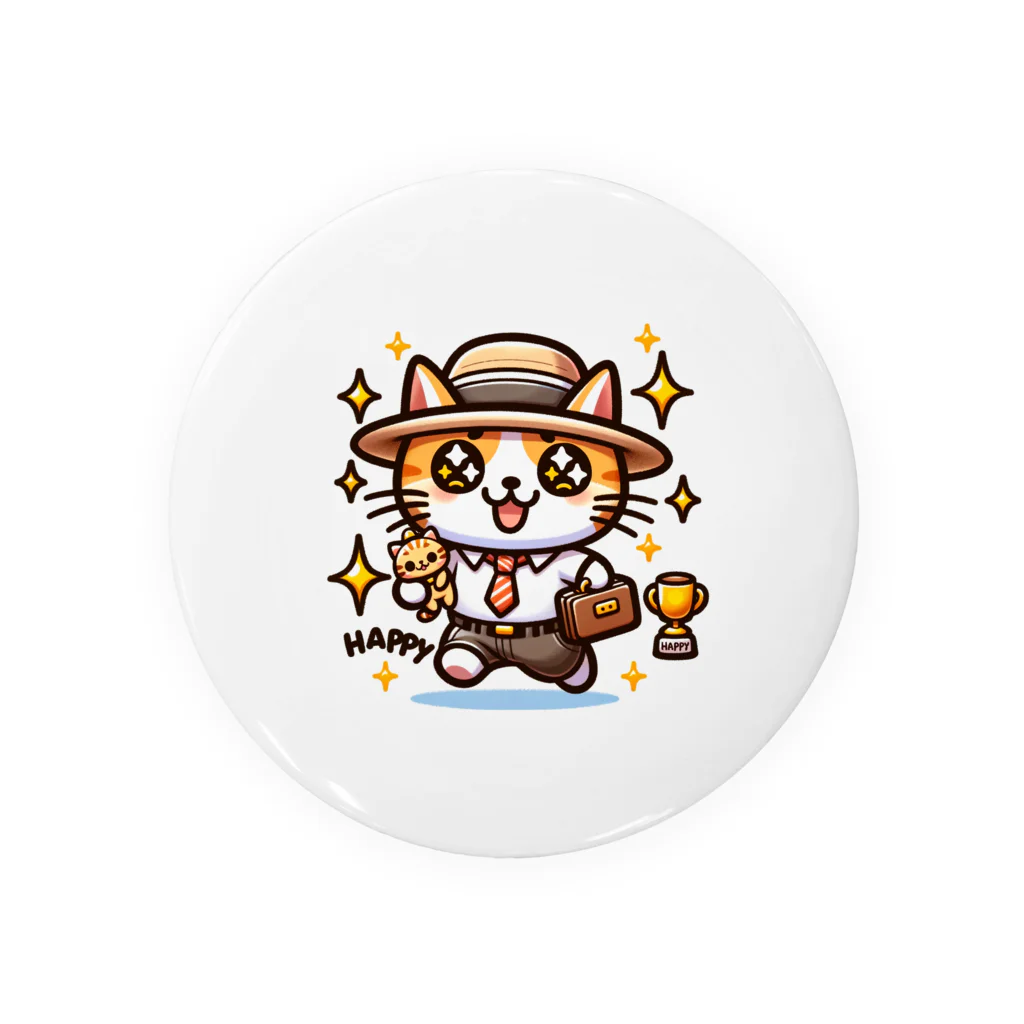 かずきの忙しそうな猫2 Tin Badge