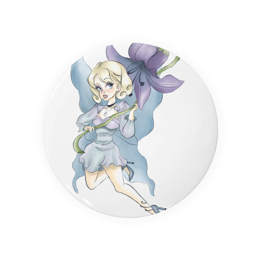 Earl Grey tea timeのCharlotte（シャーロット） Tin Badge