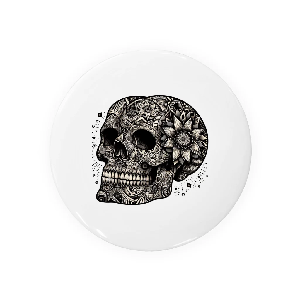 wワンダーワールドwのSKULL002 Tin Badge