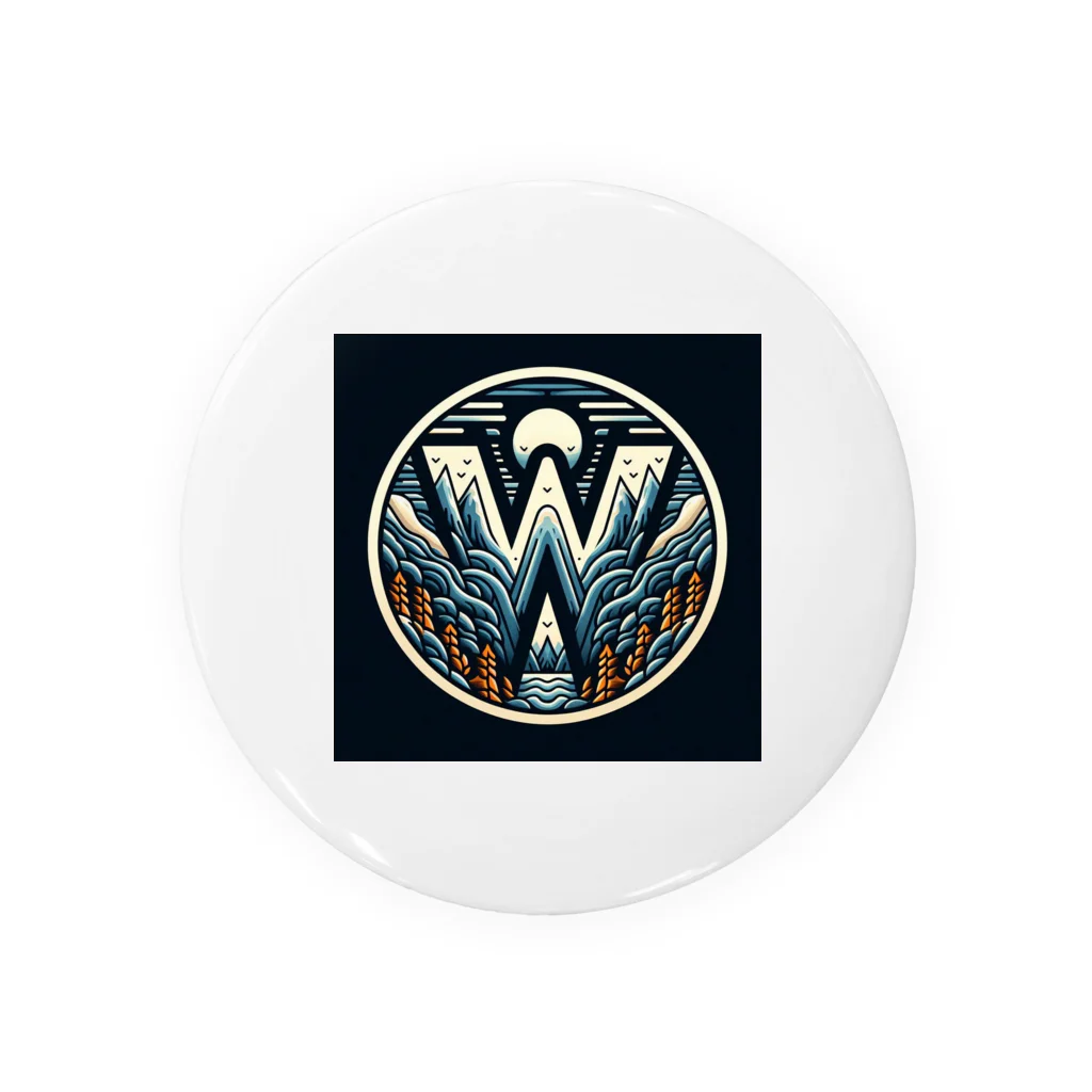 wワンダーワールドwのwwロゴ002 Tin Badge