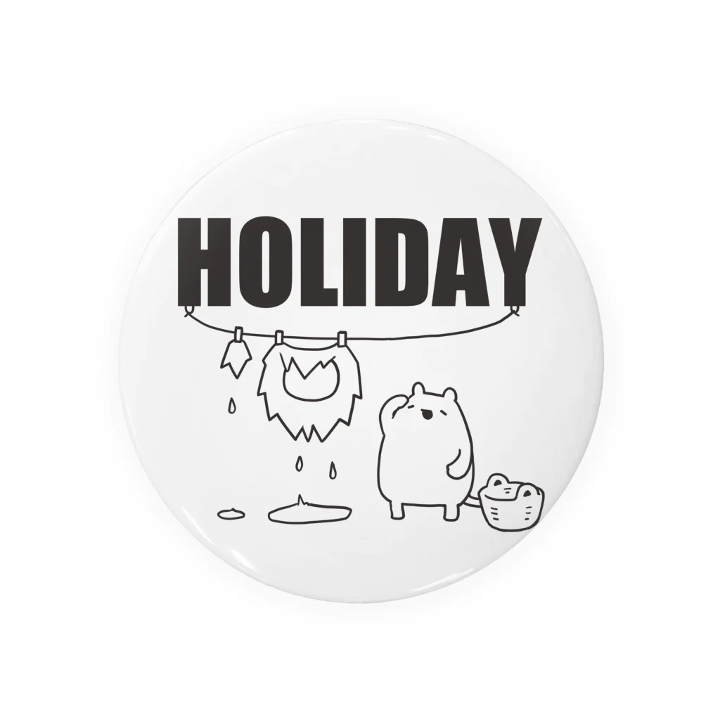 うさやの【HOLIDAY】ライオンさんの休日 Tin Badge