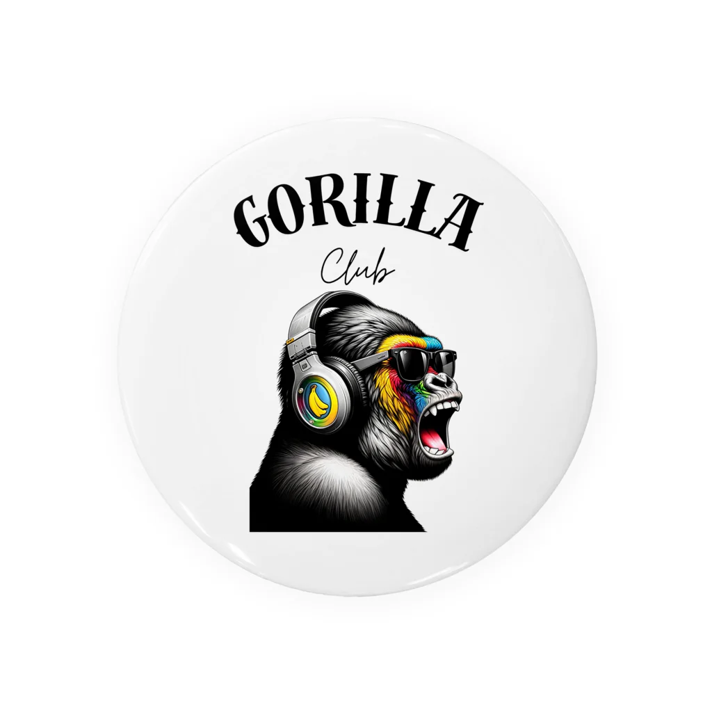 GORILLA_CLUBのノリノリゴリー 缶バッジ