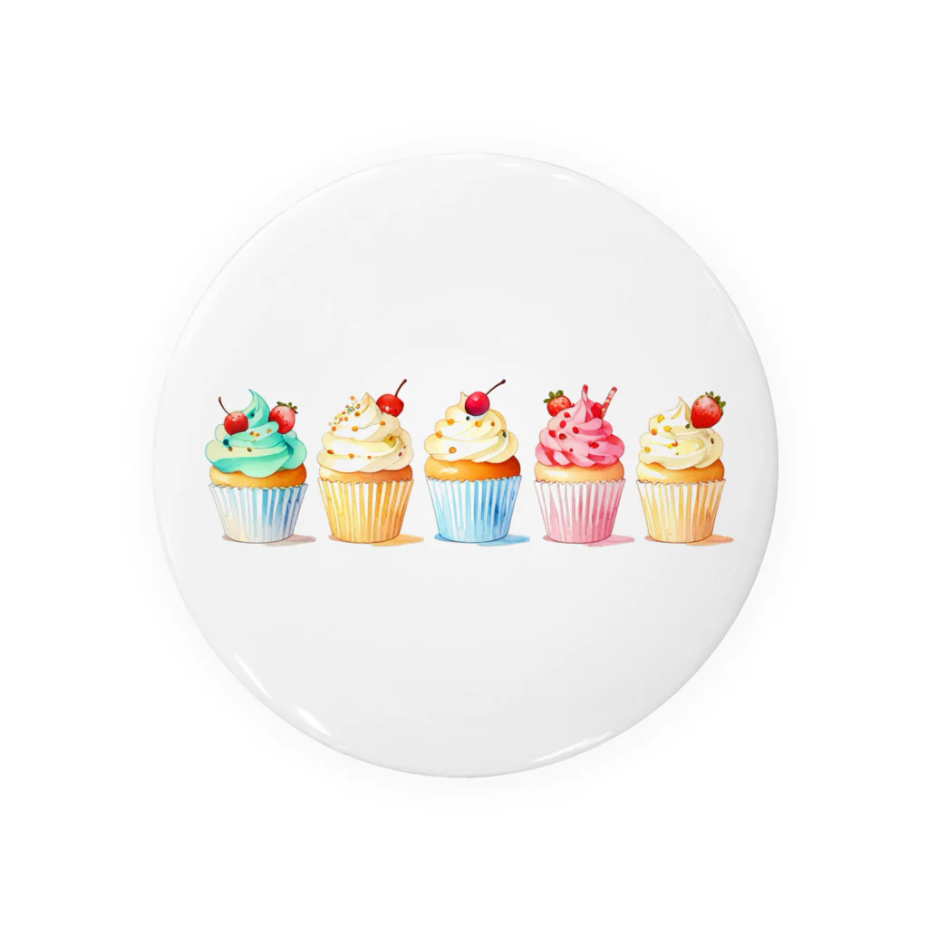 AMA14のカラフルなカップケーキ🧁 Tin Badge