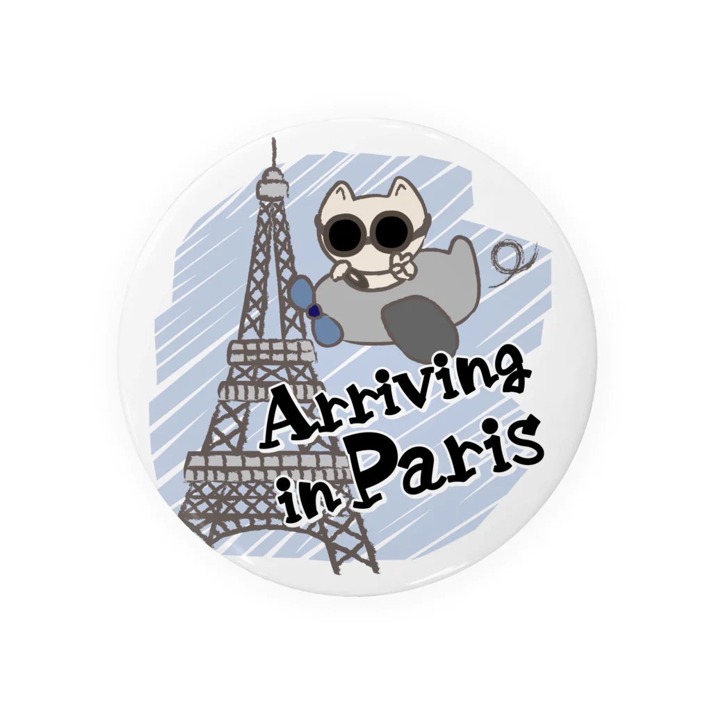 sari'sのArriving in Paris Tin Badge