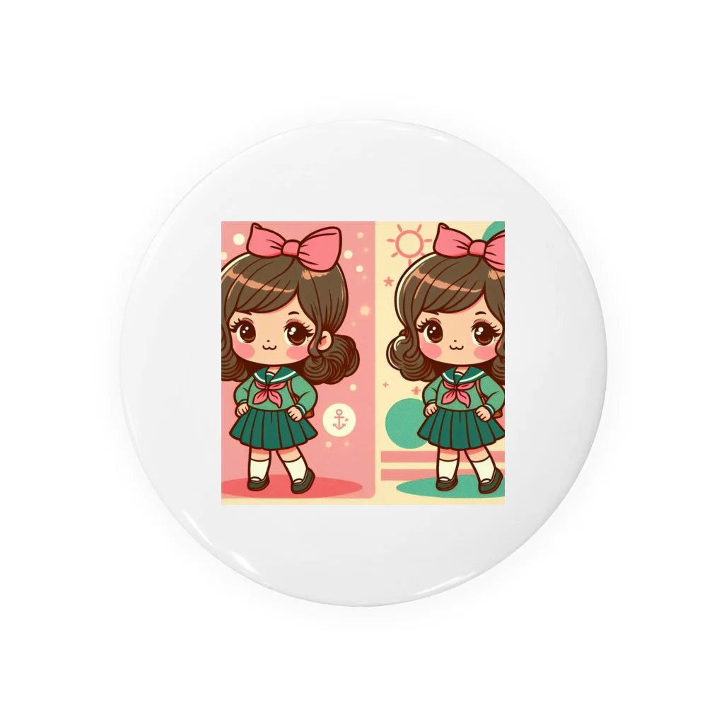 NACJACの制服の女の子 Tin Badge