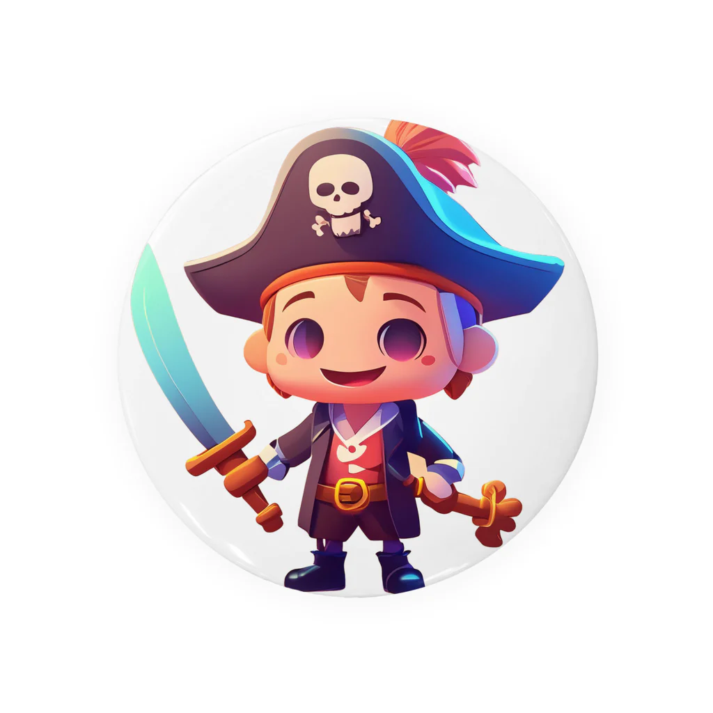 chan-takehaniの小さな海賊キャプテン 缶バッジ