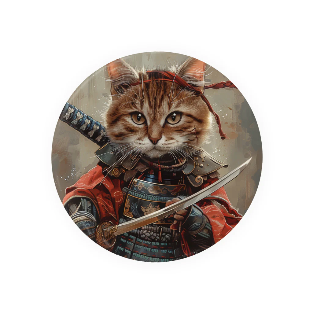 AQUAMETAVERSEの猫サムライ・ミケ　Tomoe bb 2712 Tin Badge