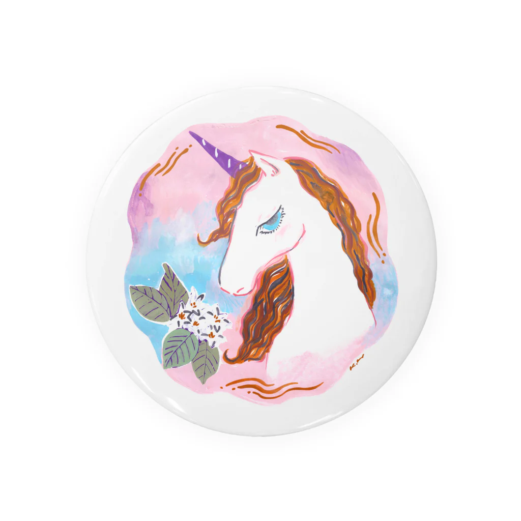 unicorn2018の花が咲いたのが嬉しくて。 Tin Badge