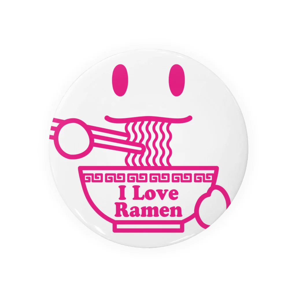 KOHAKUMARUのラーメン大好き I Love Ramen 赤 Tin Badge