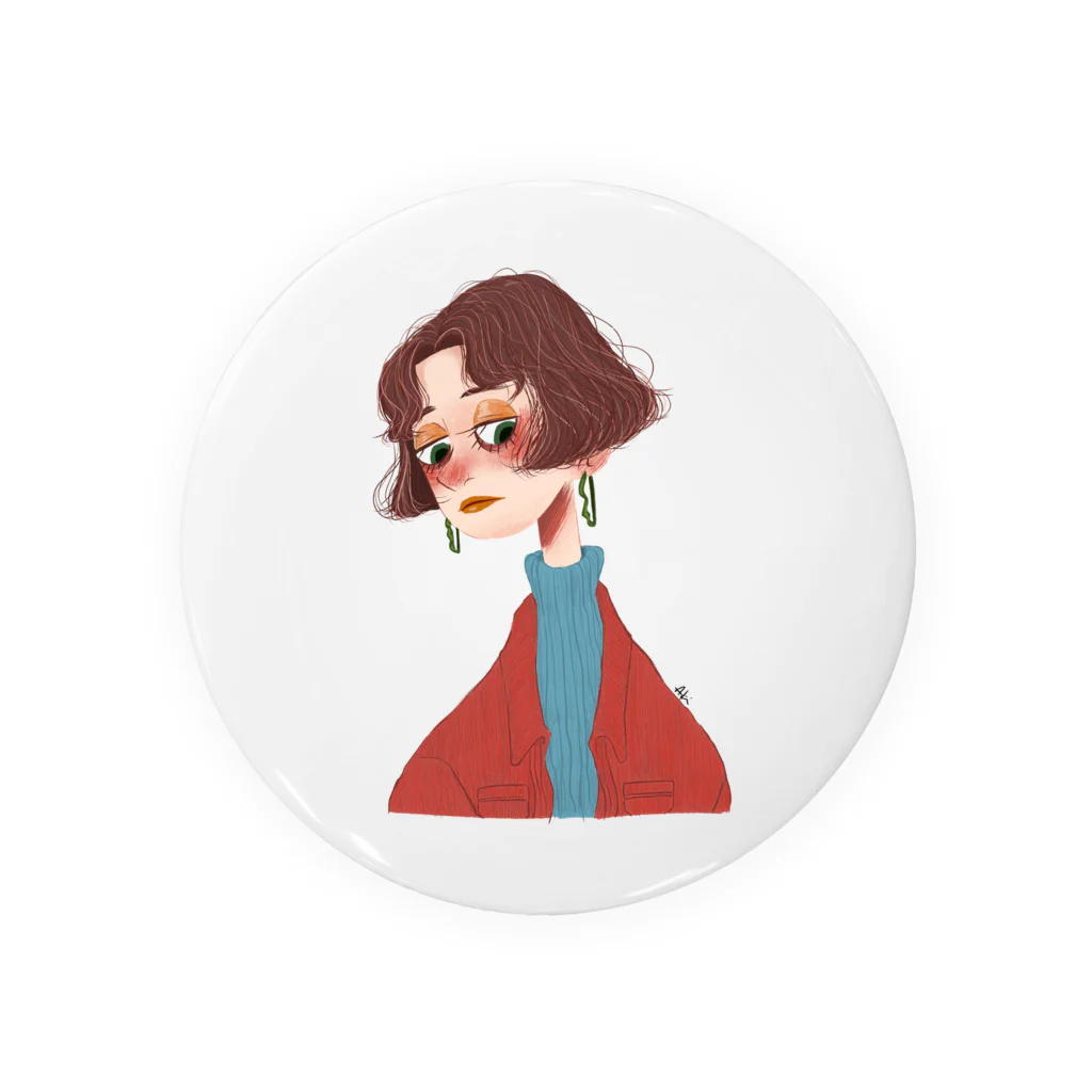 aki hondaのgirl.2 k Tin Badge