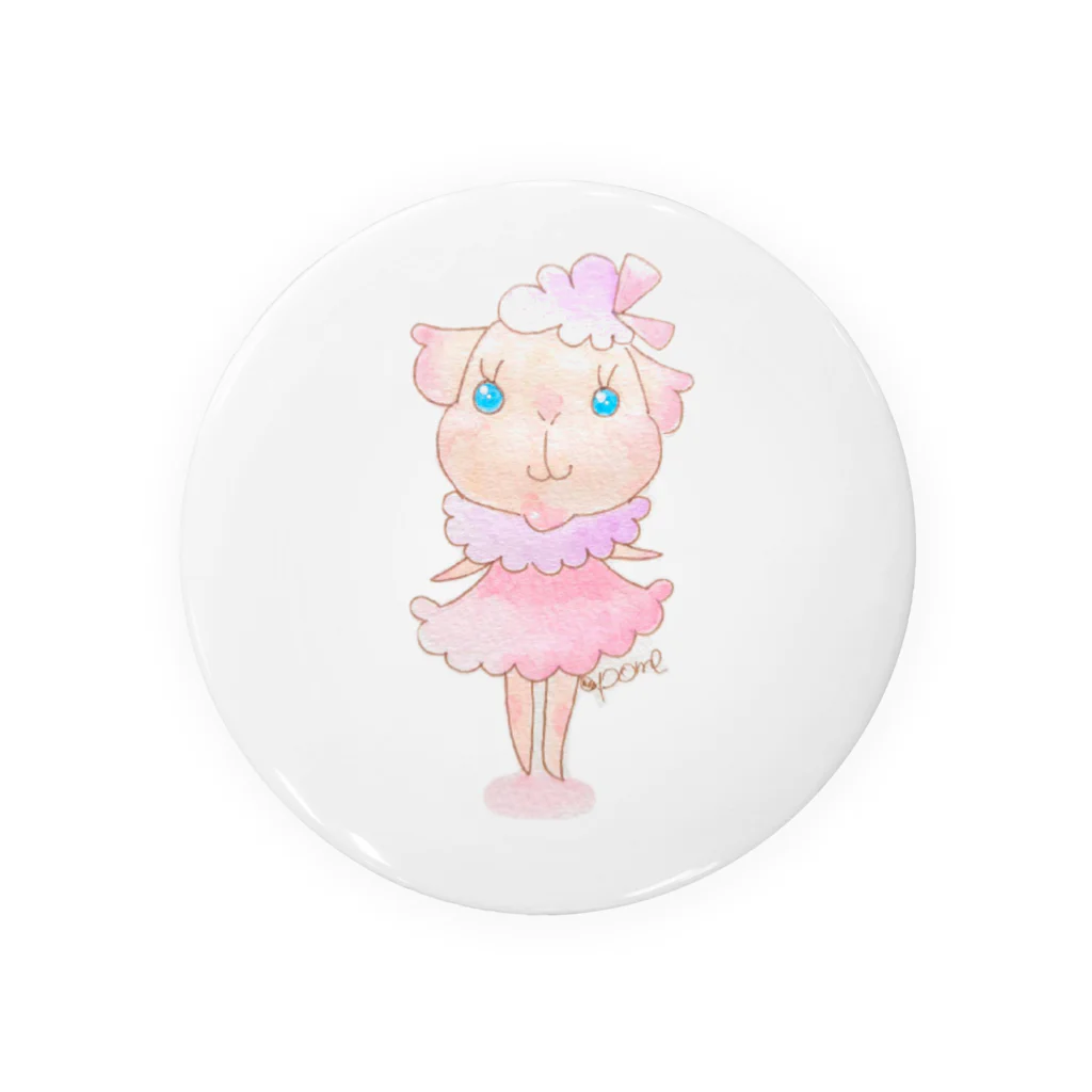 pome(ポメ)のぽめりーちゃん Tin Badge
