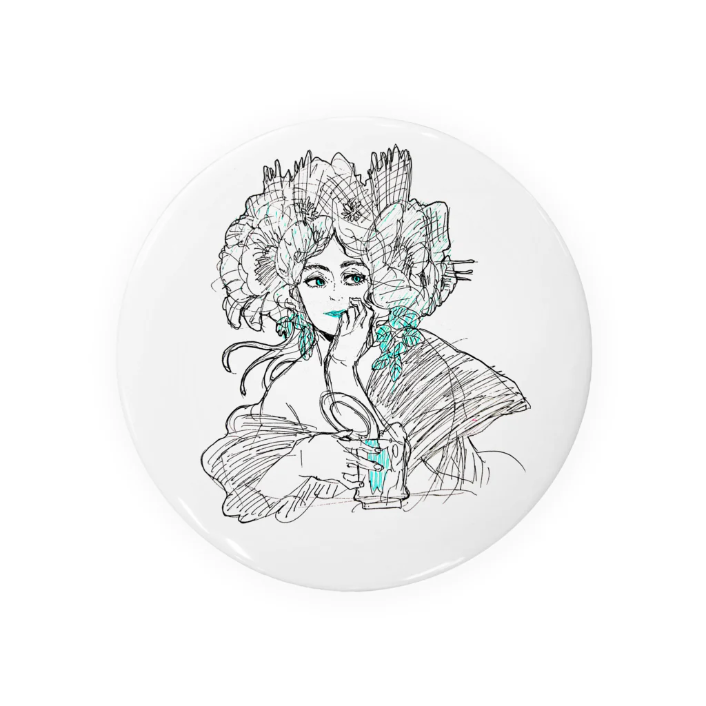 hanamituの女性の憂鬱 Tin Badge