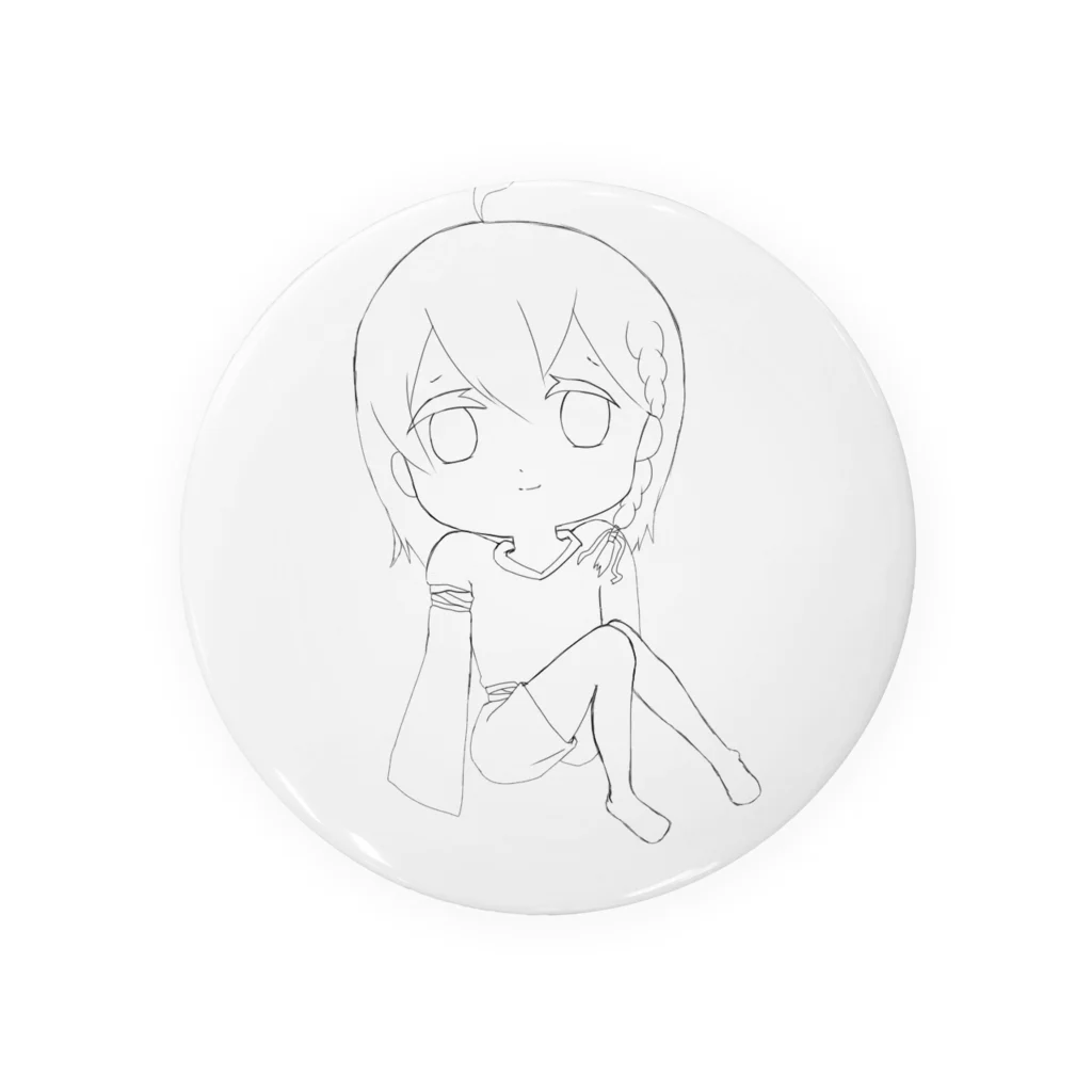 うぃるﾝちゅのウィルの線画 Tin Badge