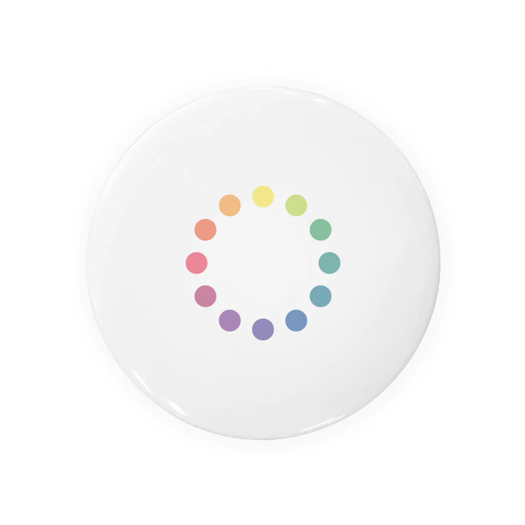 Idea Shopのレインボーメイクアップ / Rainbow Makeup Tin Badge