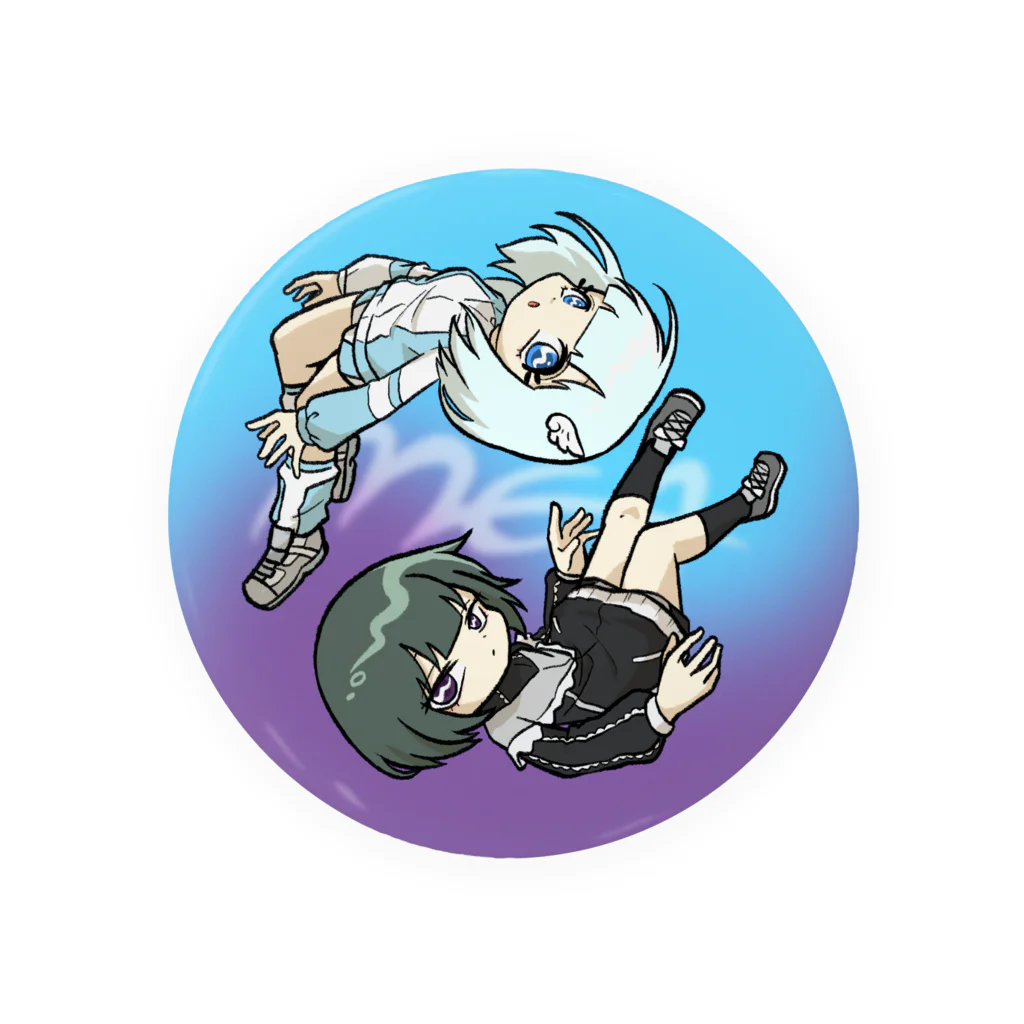 めあのめあ＆黒めあ(イラスト) Tin Badge