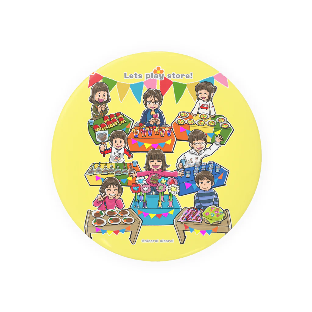 Nicoral NicorelのLet's play store! Tin Badge