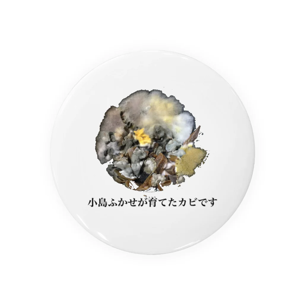 小島ふかせ画伯のボッタクリ商売の小島ふかせが育てたカビです Tin Badge