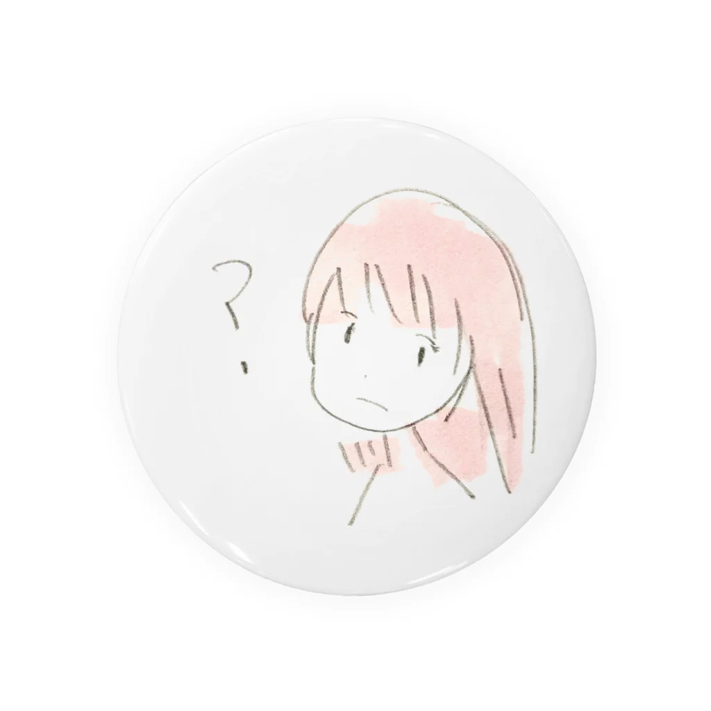 のらりくらり堂の疑問ガール Tin Badge