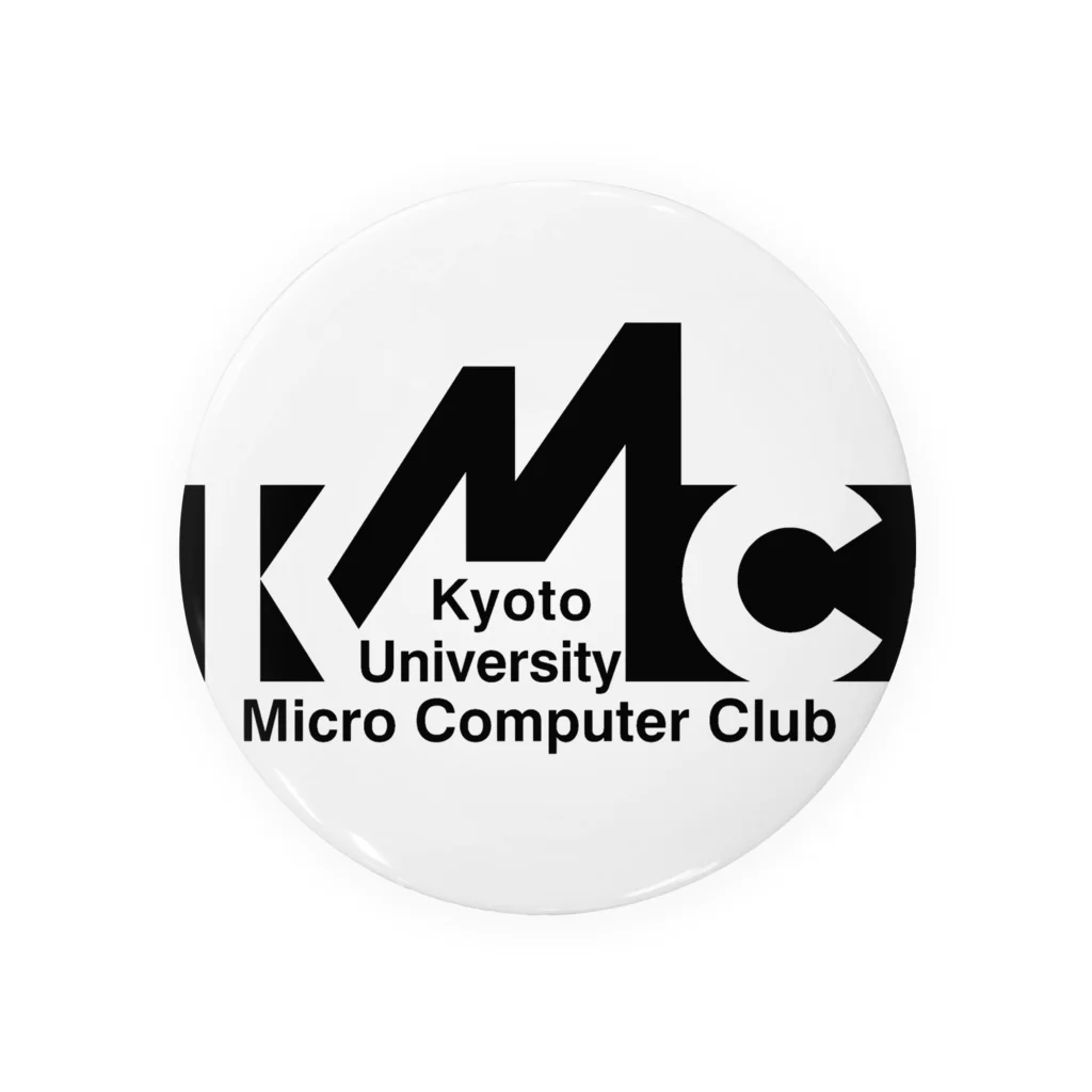 辛子明太子のKMC 京大マイコンクラブ(黒ロゴ) 缶バッジ