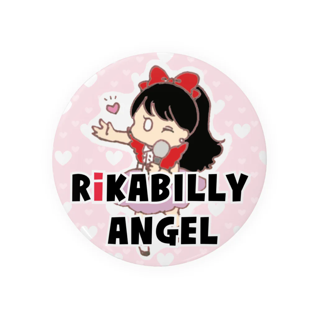 rikabilly-angelのリカビリーエンジェルロゴ Tin Badge