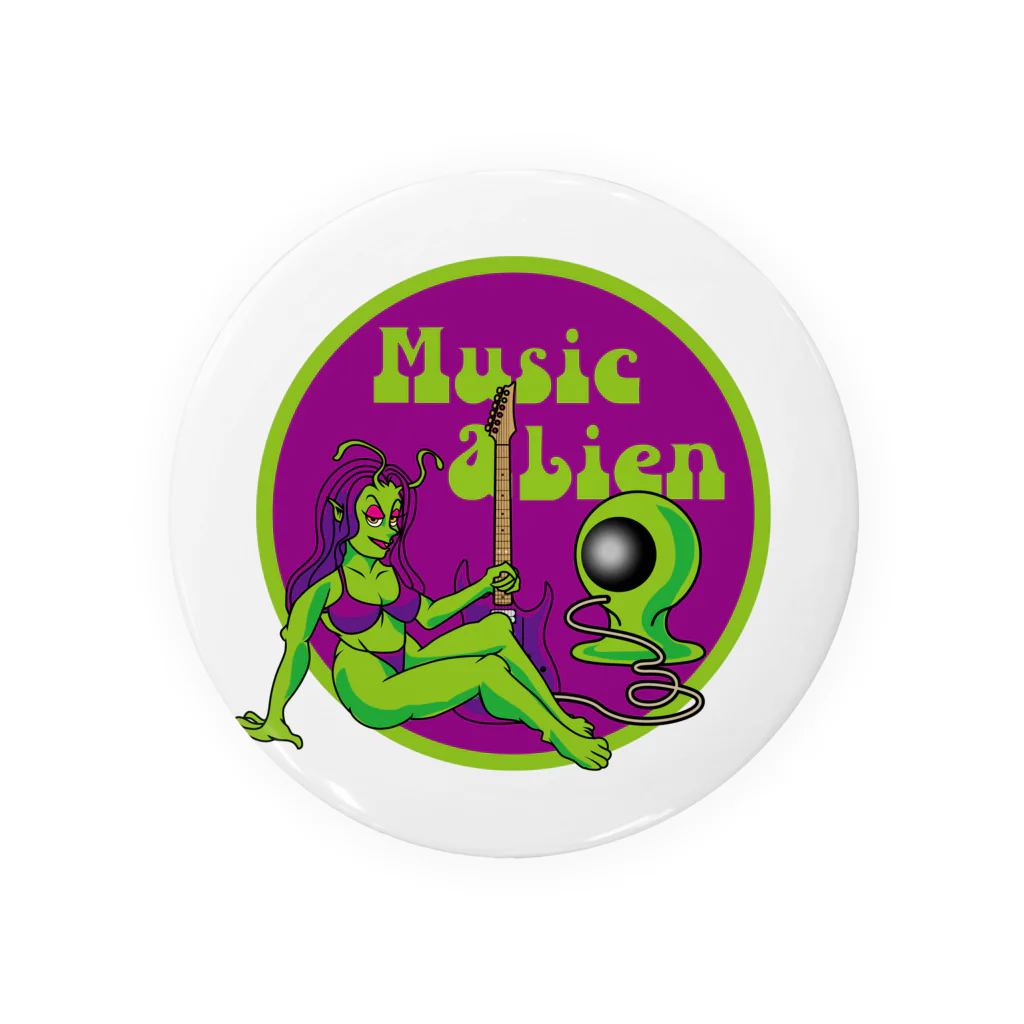 提供 tshopのMUSIC ALIEN Tin Badge